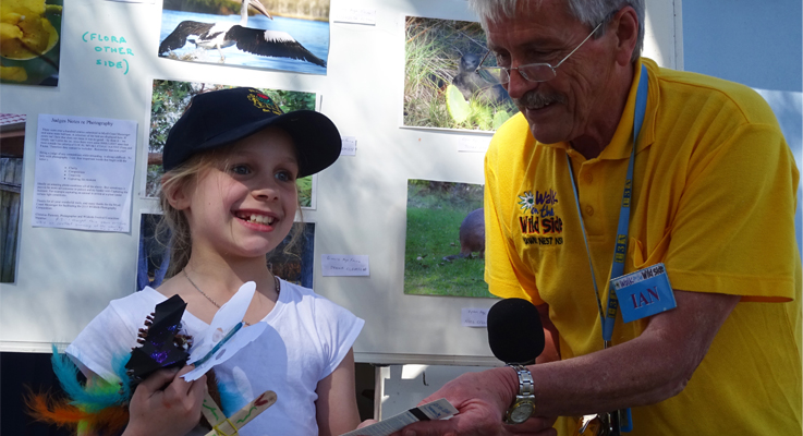 Monica Moore with Ian Morphett wins the Myall Coast News Lucky Kids Prize - Family Pass to the Zoo