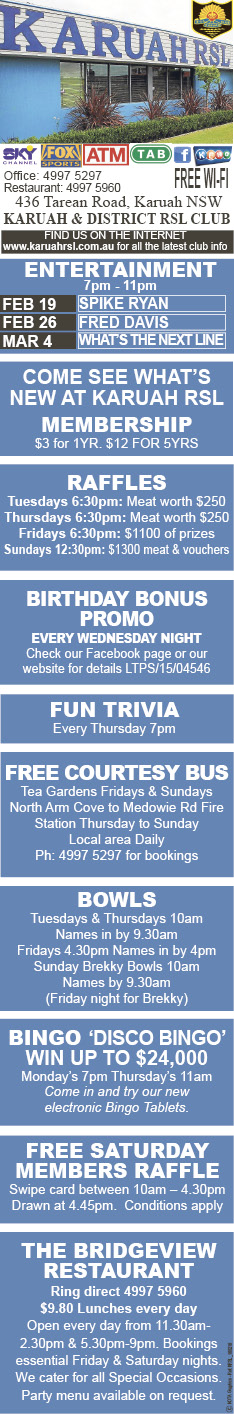 Want your business advertised online with Myall Coast News? With 11,383 page-views over the last one month, you’ll reach your online audience & customers with us. Email us today ads@mcnota.com.au