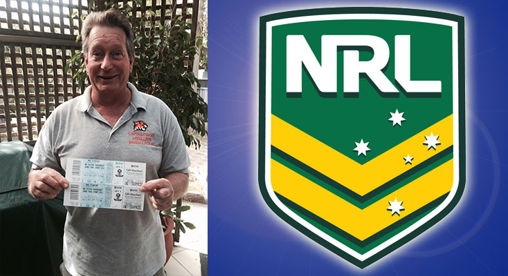 Gary Howlett from Nelson Bay, winner of last years, News Of The Area NRL Tipping Comp.