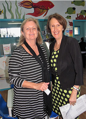 : Preschool Director Judy Clarke and NSW Minister for Early Childhood Education the Hon. Leslie Williams.