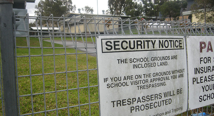 School grounds off limits outside school hours