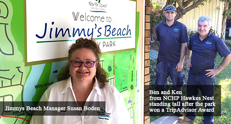 Jimmys Beach and Hawks Nest Beach Holiday Parks  awardees