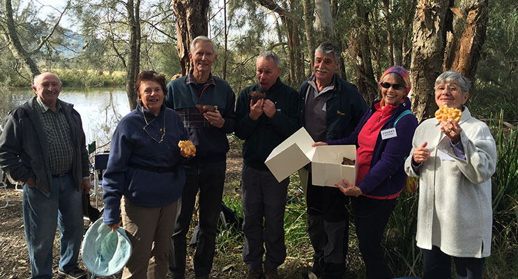 Thursday Walkers Group along the Myall River.
