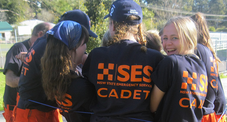 TEAMWORK: Cadets learn the importance of working together.