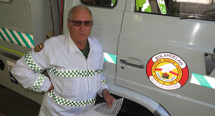 SEARCH: Bulahdelah Volunteer Rescue Association member Mr Peter Mostyn.