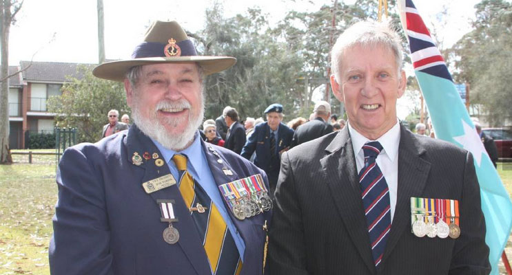 A short service was held at Lions Park in Medowie to mark Vietnam Veterans Day on August 18