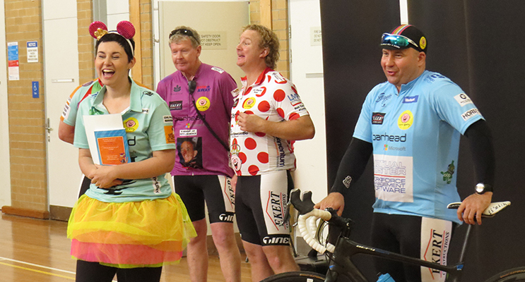 SHOW: Camp Quality cyclists talk about their ride for kids with cancer.