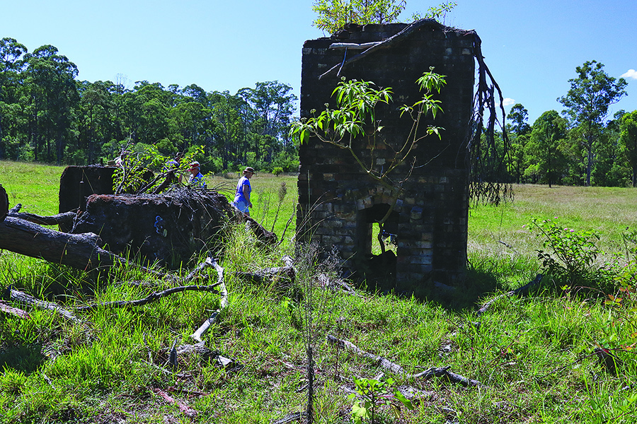 THE BRANCH: Remains of a chimney may hold the key