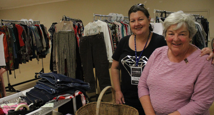 Clothing Care Volunteers Barbara and Ps Janelle