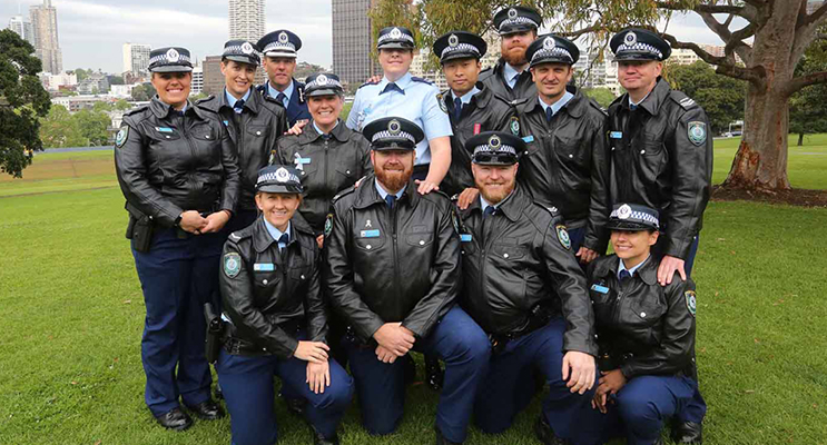 1.Port Stephens LAC Police Officers who attended the services.