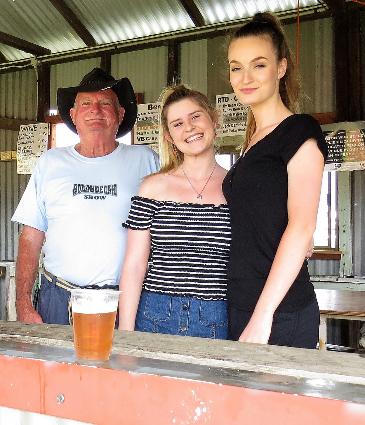 RENOVATED BAR SHED: Andrew Moncrieff, Chloe Shultz and Hannah Rietveld 