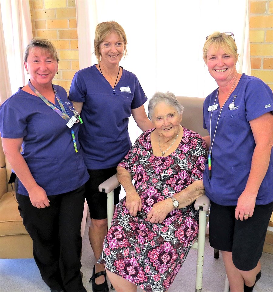 QUALITY CARE: Anna McKendry, Terese Coleman, Jane Campbell and Alison Benson.