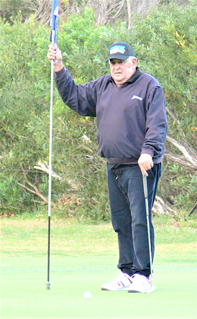 Twilight Golfing Winner: Social Club President Jim McDonald.