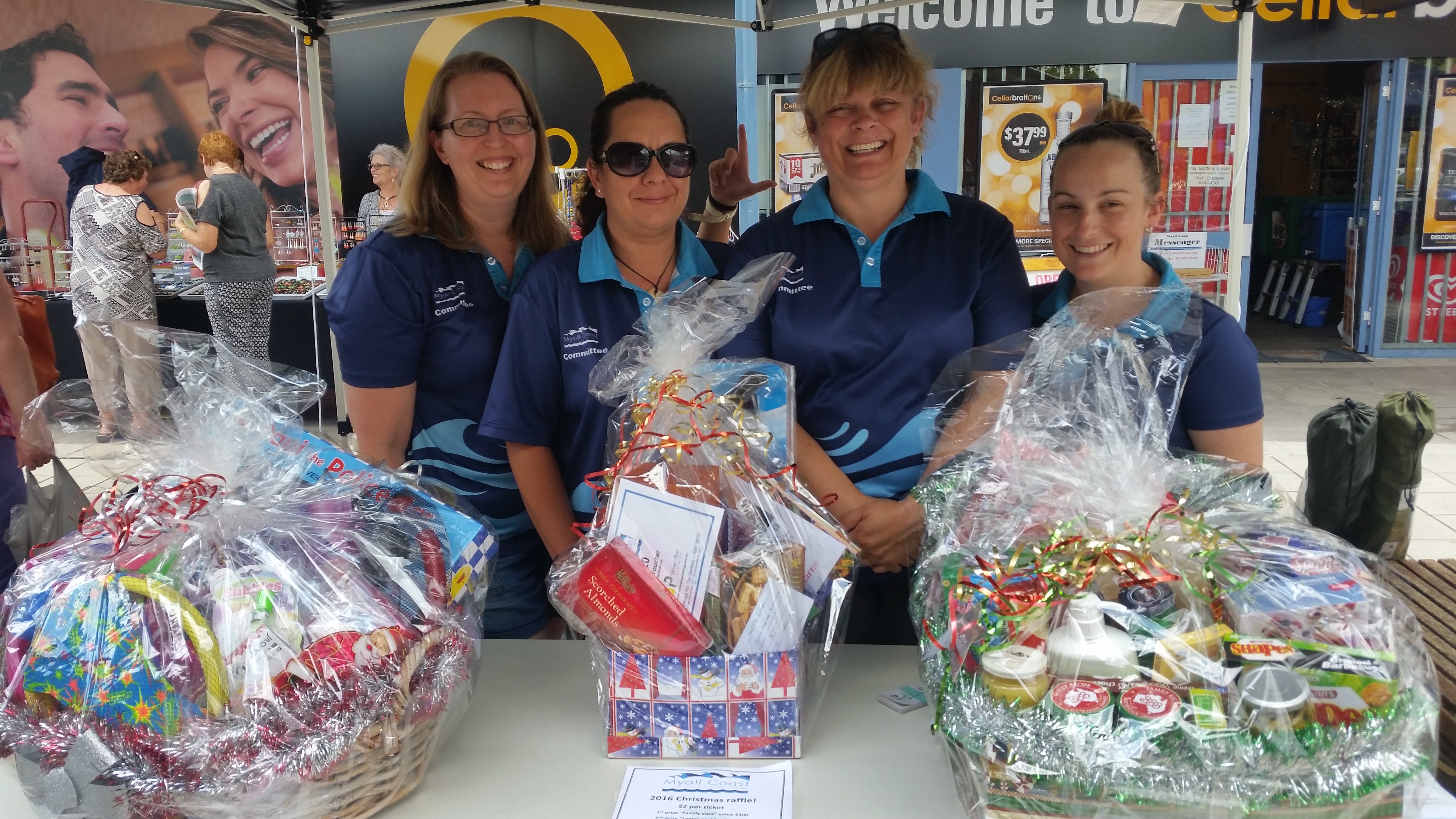 LITTLE ATHLETICS MUMS: Kathrine Riley, Fund Raiser and Sponsorship; Ngaire White, President; Melisa Brown, Secretary; Amy Rodgers, Treasurer.