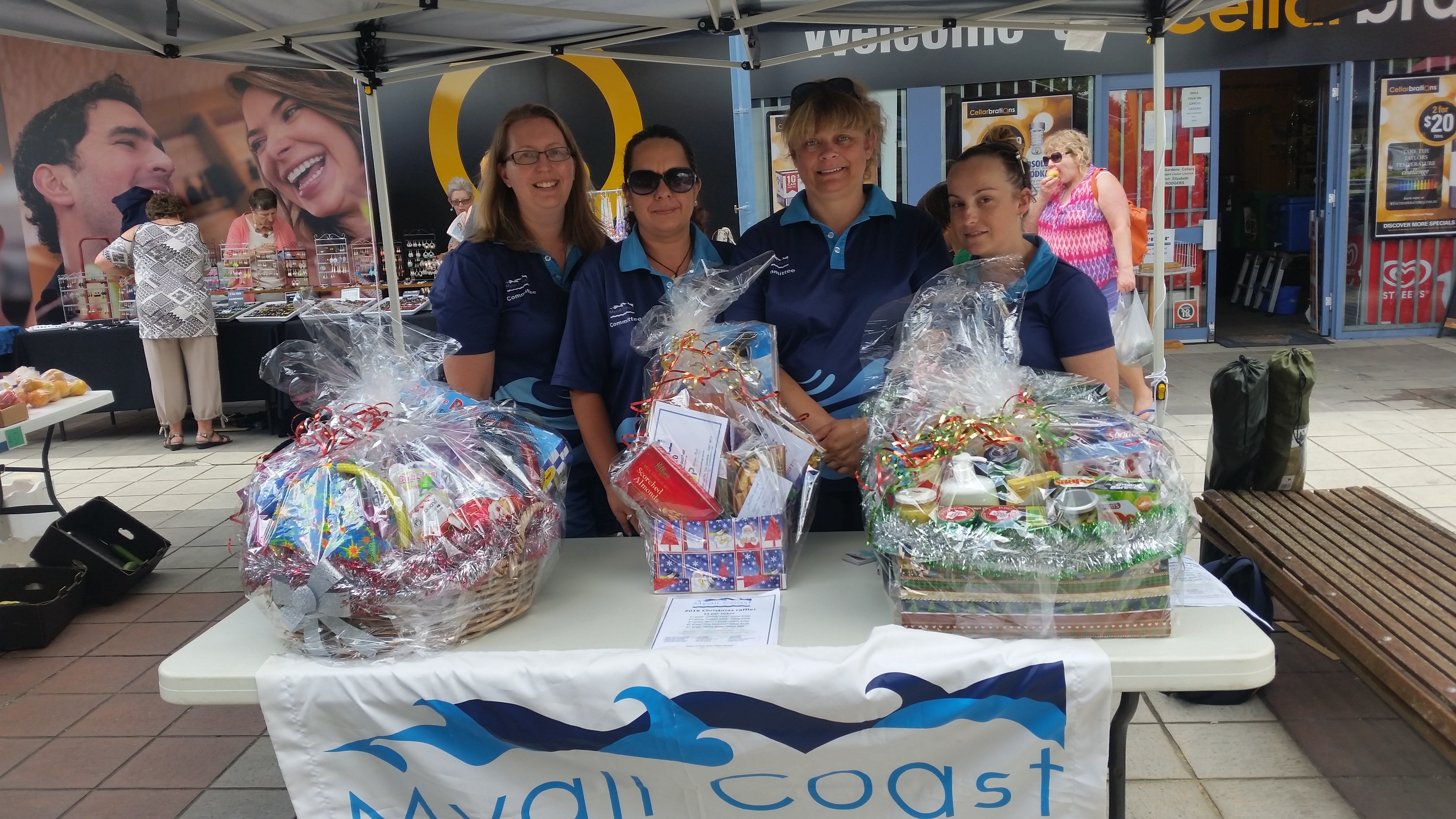 LITTLE ATHLETICS MUMS: Kathrine Riley, Fund Raiser and Sponsorship; Ngaire White, President; Melisa Brown, Secretary; Amy Rodgers, Treasurer.