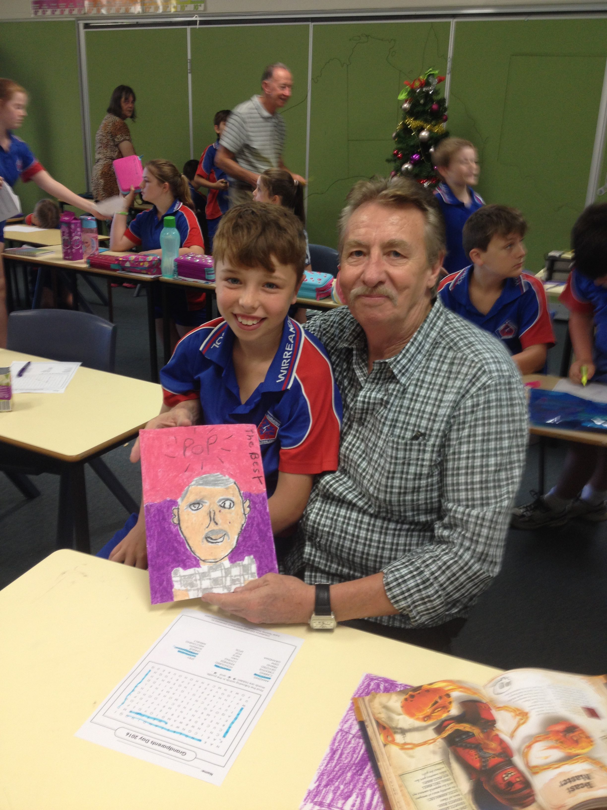 Liam Turner and his pop Chris Turner.