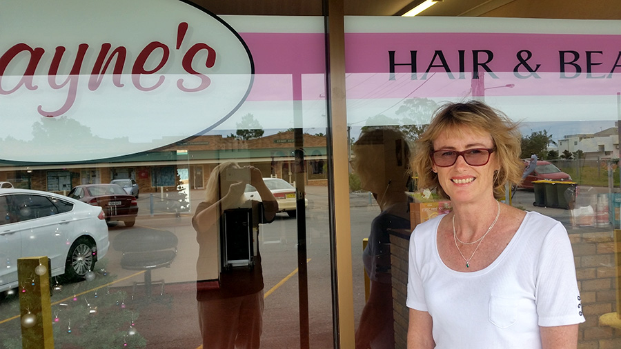 CUT ABOVE THE REST: Hairdresser Jayne Ireland. 