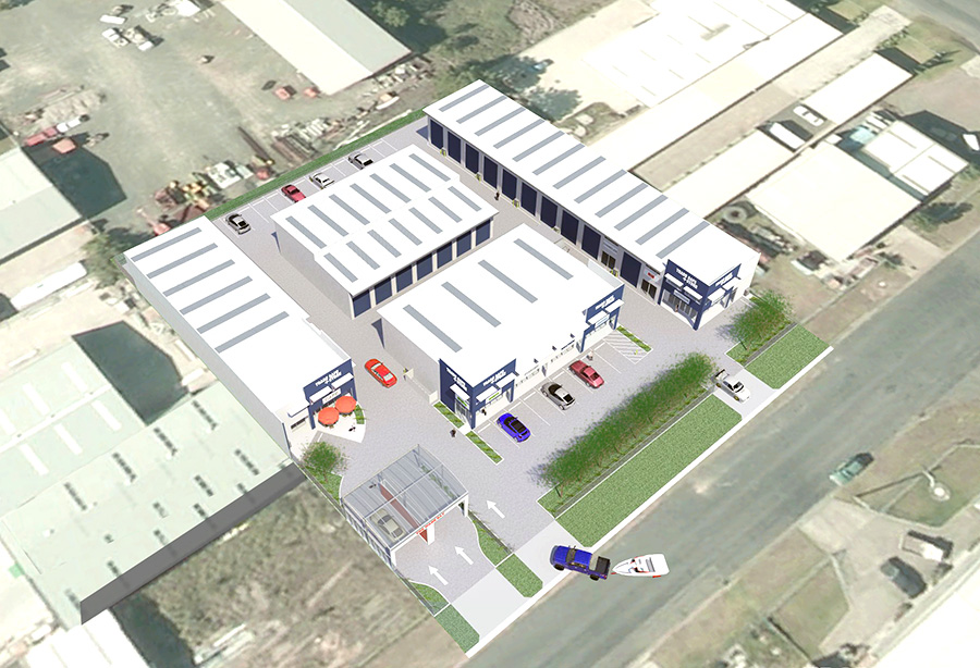 Artist’s Impression of business park, aerial view.