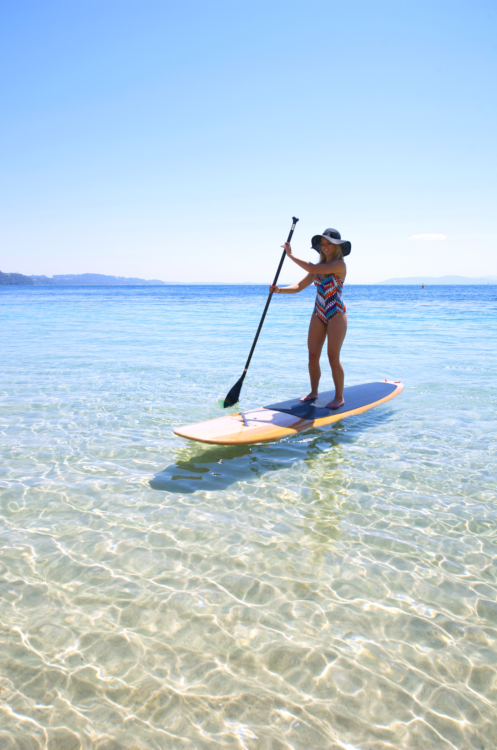 Nelson Bay is perfect for Stand Up Paddleboarding