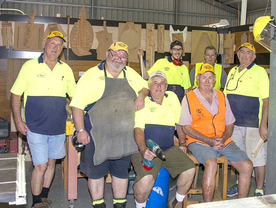 Some of the team at the Salamander Bay Men’s Shed.