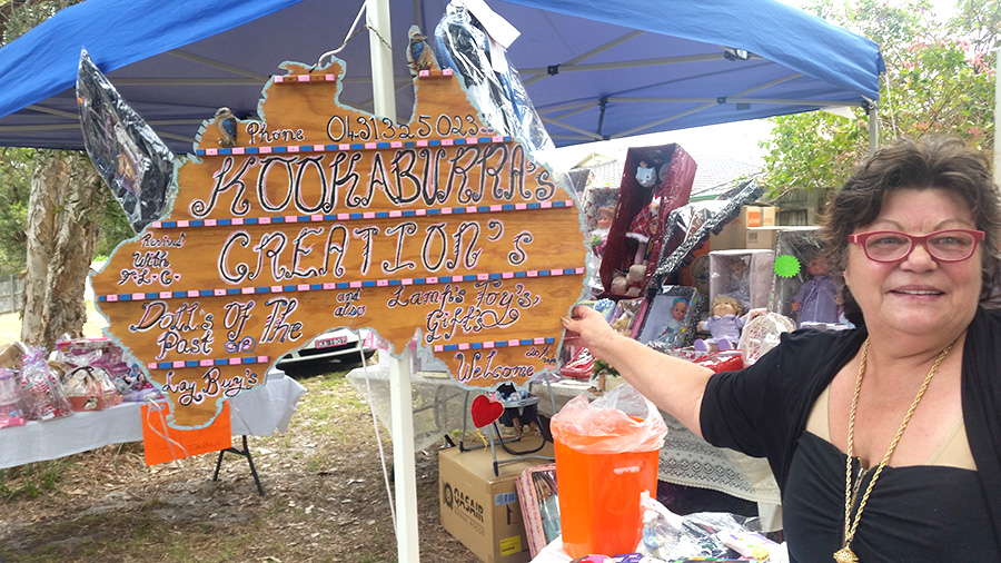 C: DOLL LOVER: Kerry Anne ‘Kookaburra’ Johnston.