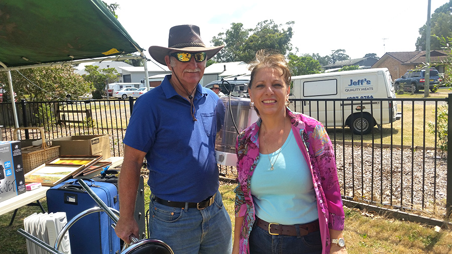 CARBOOT VOLUNTEERS: Darrell and Caroline Thornwaite