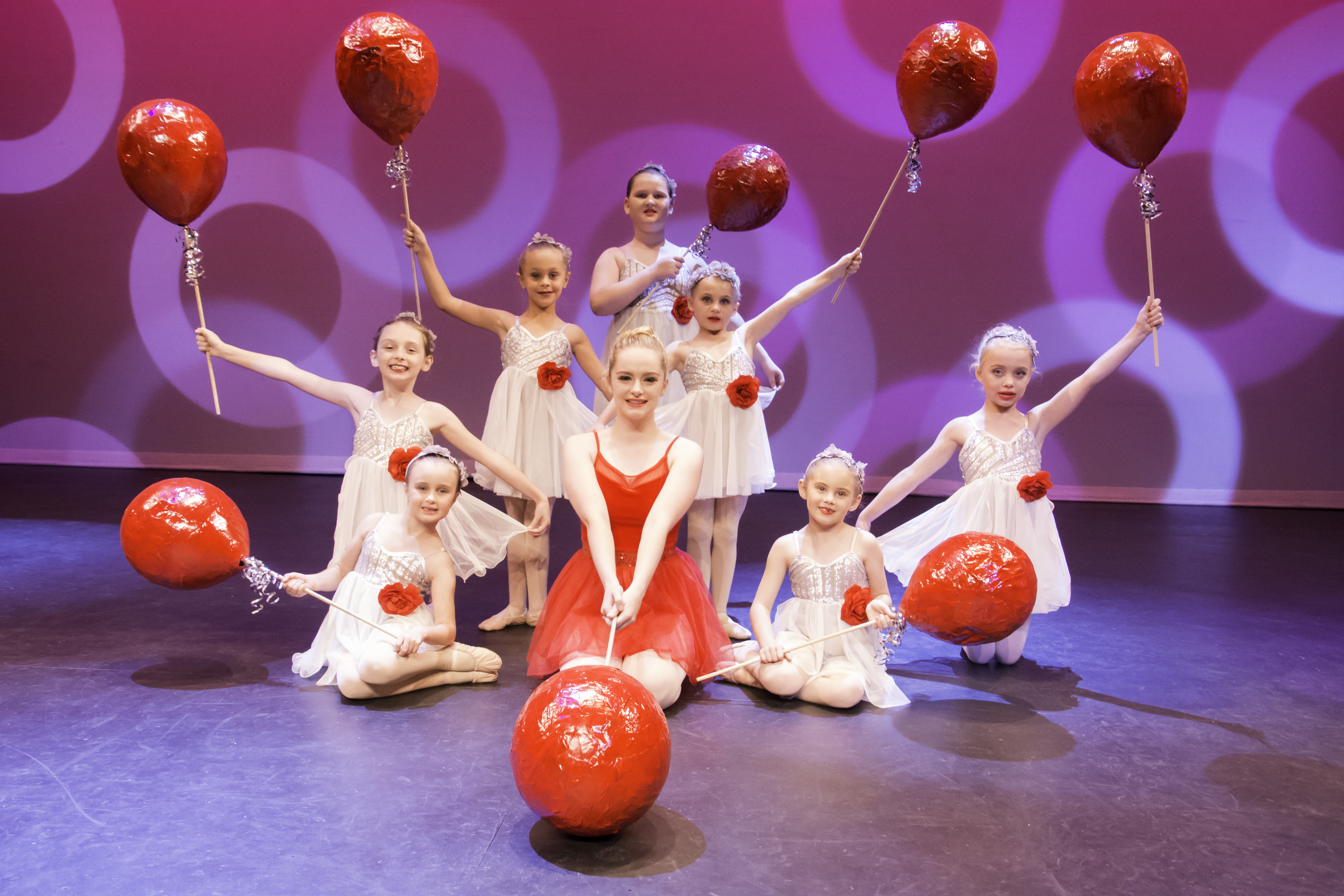 ‘99 Red Balloons’ – Annabel Stuart, Emily Taaffe, Ella 0’Loughlin, Riley Brennan, Annabel Bisley, Addison Elbourne, Sarah O’Rourke and Chante Nieuwoudt