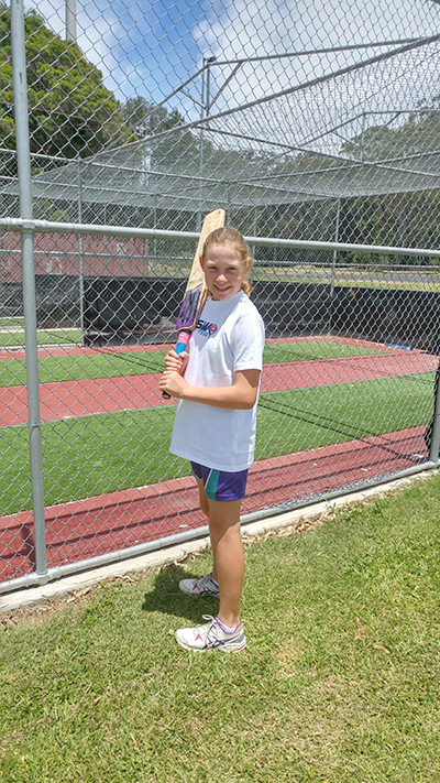 Eleven-year-old Ashlie Stapleton has a love for the game.