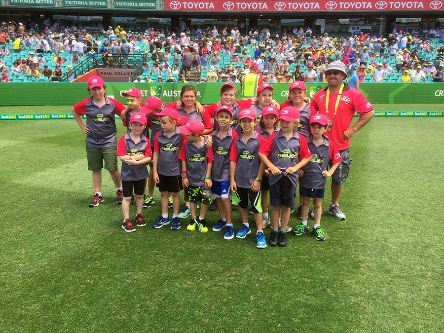 The Milo T20 Blast Team at the Sydney Cricket Ground.