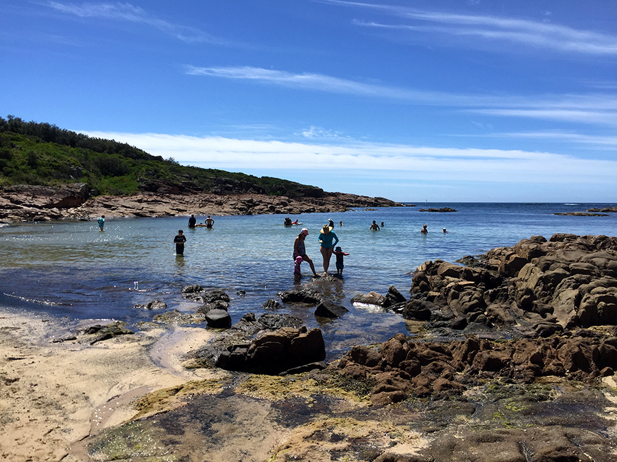 Fishermans Bay is great for families with young children.