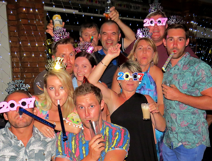 NEW YEAR CELEBRATION: A lively crowd of revellers welcomed the New Year at Bulahdelah Bowling Club.   