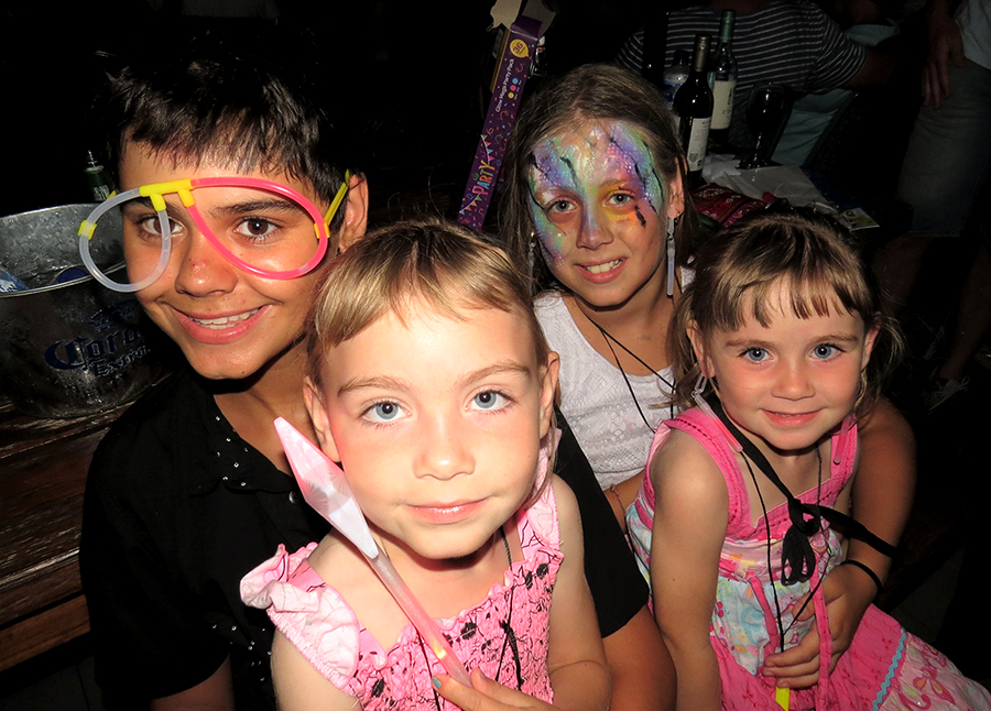 FAMILY CELEBRATION: Jett Krohn, Cassie Verdich, Taylah Krohn and Amy Verdich at Tea Gardens Country Club.