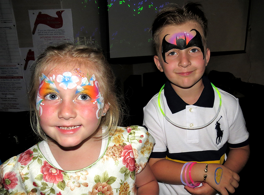 HAPPY NEW YEAR: Ruby Ann and Alexander Stewart celebrate at Karuah RSL Club.