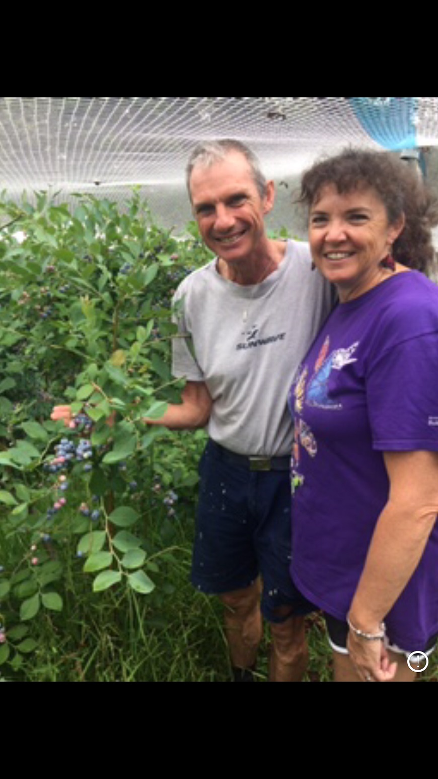 David and Tracey Pass, owners of Bobs Farm Berries. 