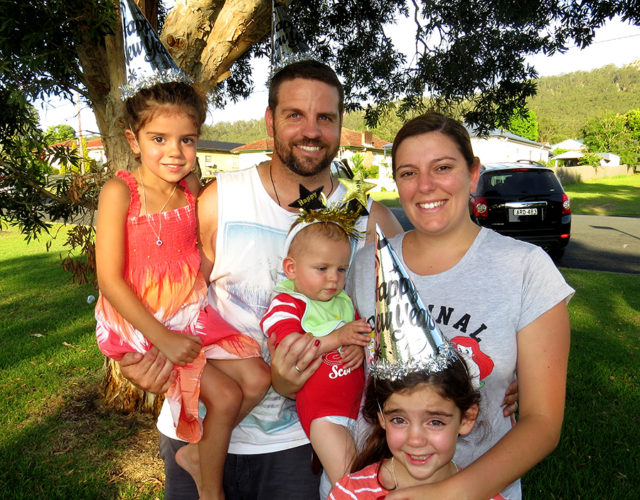 Abbie, Ashley, Oliver, Aleesha and Scarlet Ray: Bulahdelah - In the new year, we would like to have more family adventures in the great outdoors.