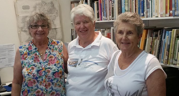 FOUNDATION MEMBERS: Vice President Lesley Turner, Librarian Shirley Cox and Margaret Munright. 
