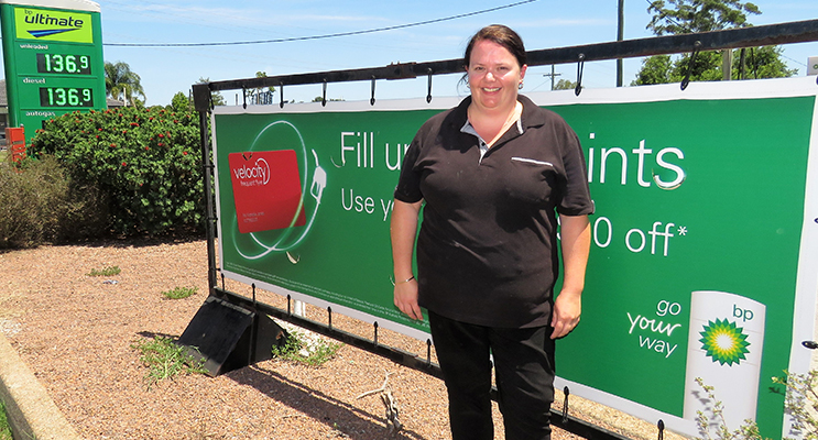 BP Manager Kylie Watling is unsure if petrol prices will fall. 