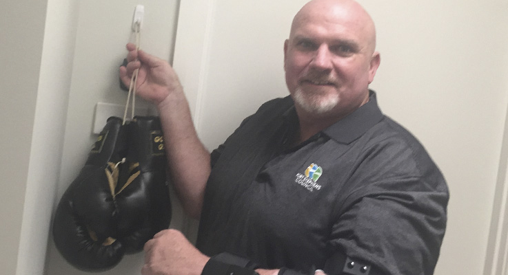 Port Stephens Deputy Mayor, Chris Doohan hangs up boxing gloves