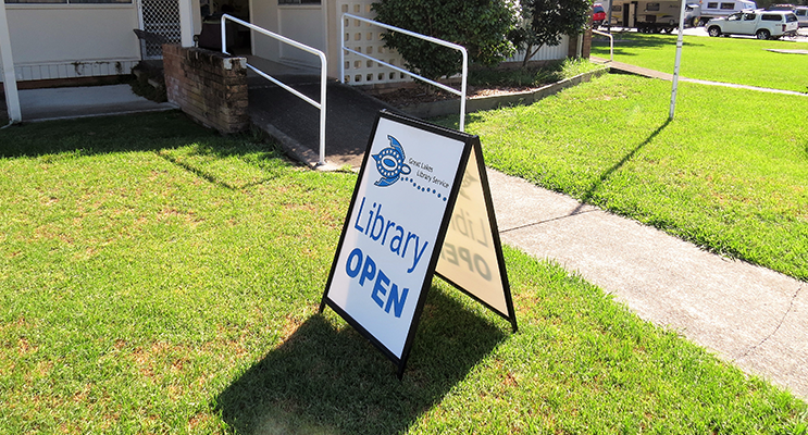Bulahdelah Library is located in the CWA Building in Wade Park. 