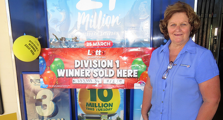 Bulahdelah Newsagent Sue Chick is hoping to sell another winning entry. 