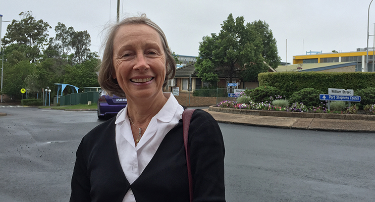 Dungog resident Lisa Connors meets in Port Stephens to discuss the positives of a merger. 