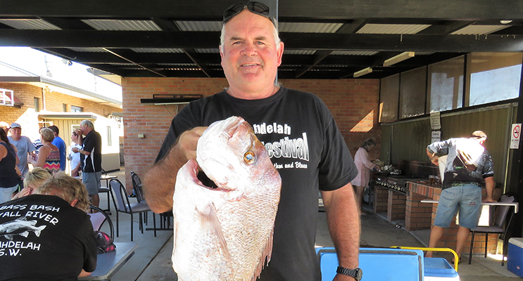 Runner-Up: Al Freihaut with his 8.3kg catch, reeled in off Broughton Island. 