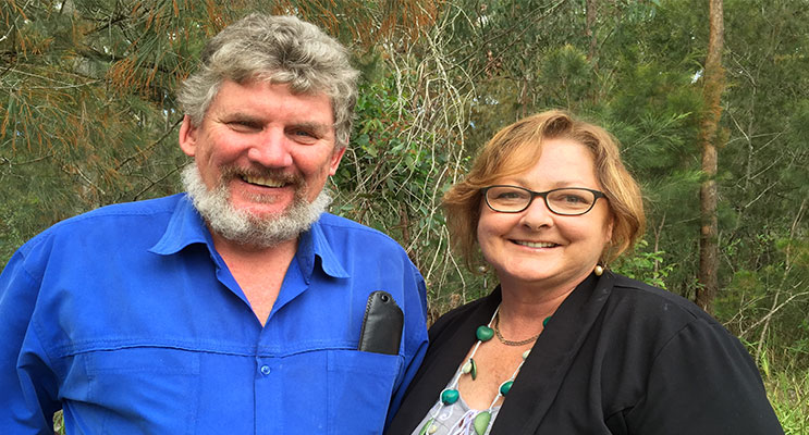 : Patrick Byron and Jenny Battrick want to work with Port Stephens residents to bring about change
