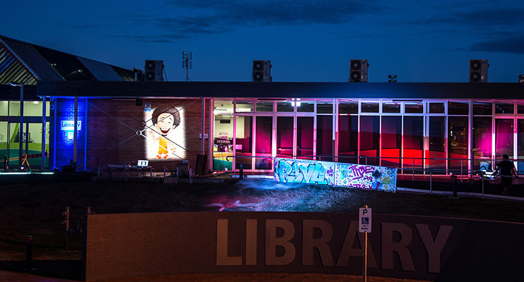 The Light up the Library event will have live music and circus activities.