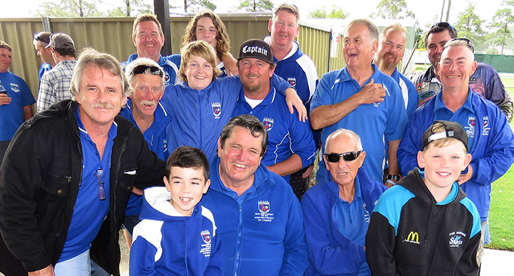 The winning team from Lake Cathie Fishing Club 