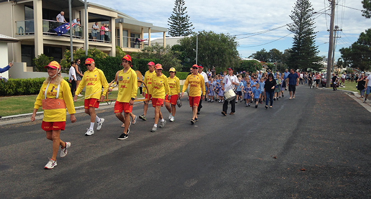 ANZAC DAY: Tea Gardens March.