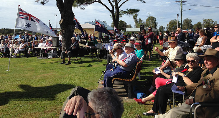 ANZAC DAY: Tea Gardens Hawks Nest War Memorial.