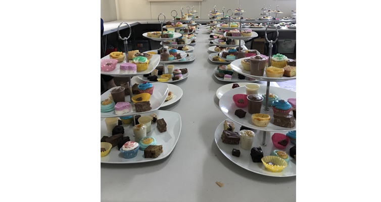 The delicious treats on offer a this year’s Medowie Girl Guides High Tea. 