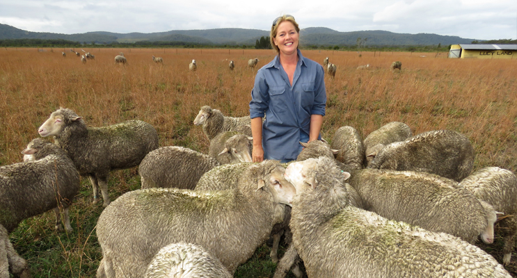 Great Lakes Winter Food Trail: Julie Steepe from Lucy Land Merino Farm.