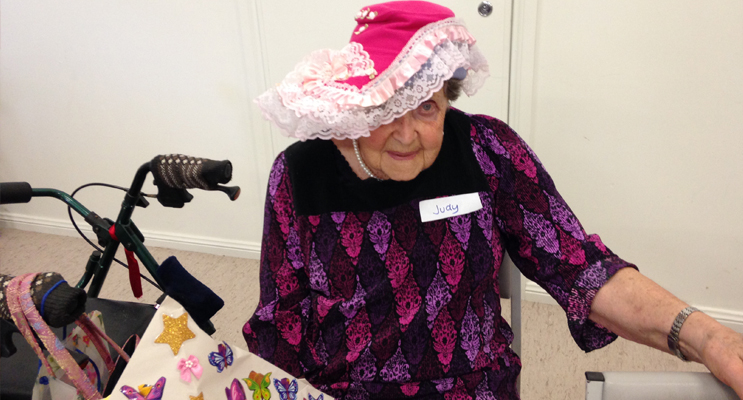 HAT PARADE: Ruth enjoying a day at the SKILLS get together.